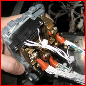 Backshell connector clamp tape